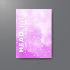 Fototapeta premium cards with bright colorful vector watercolor background. Design for your date, postcard, banner.