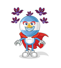 argentina Dracula illustration. character vector