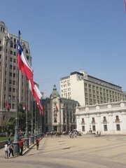 Fototapeta na wymiar Palacio de La Moneda, Santiago