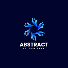 Vector Logo Illustration Abstract Gradient Colorful Style