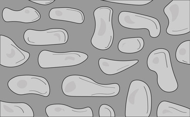 cartoon grey brick wall. Vector illustration