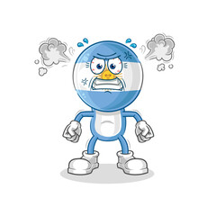 Obraz premium argentina very angry mascot. cartoon vector