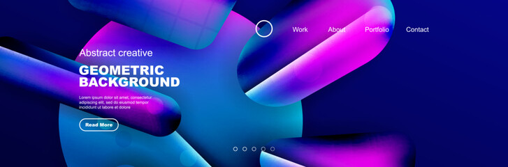 Bright glossy overlapping geometric shapes background. Vector Illustration For Wallpaper, Banner, Background, Card, Book Illustration, landing page