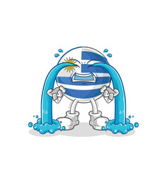 uruguay crying illustration. character vector