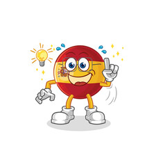spain got an idea cartoon. mascot vector