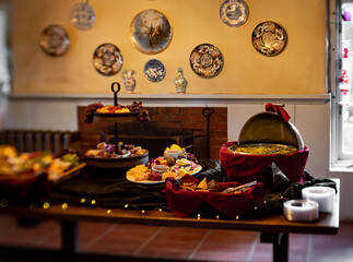 Warm meal in a cozy home