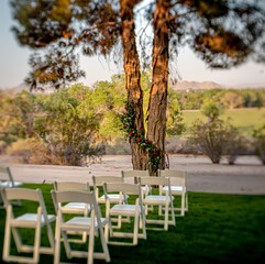 Fototapeta premium Ceremony decoration on a sunny afternoon