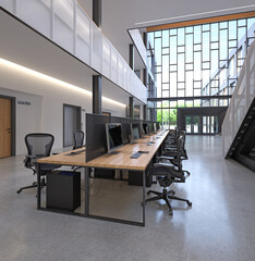 Modern office with open space