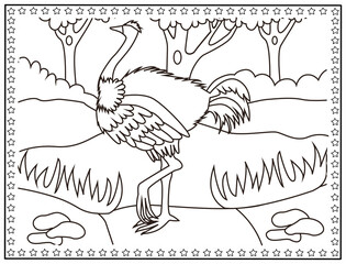 Fototapeta na wymiar coloring page , design for relaxation.Easy coloring book for kids and all ages. Reduce your stress level & enjoy the meditative benefi High-quality illustrations for KDP Interiors.