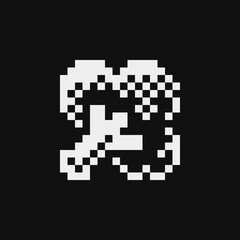 Broccoli emoji, vegetable pixel art icon. Design for logo, sticker and mobile app. Isolated vector illustration.