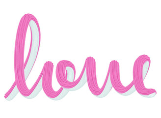 Love 3d line art png