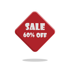 unique tag promotion sale 60% off