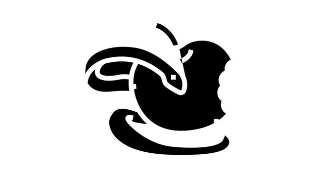 sin pray glyph icon animation