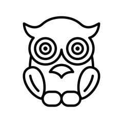 Owl vector icon symbol design