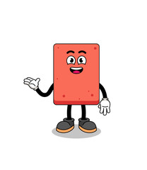 brick cartoon with welcome pose