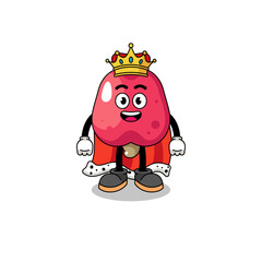 Mascot Illustration of cashew king