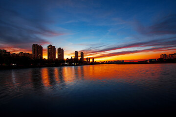 Fototapeta premium The twilight of the sun