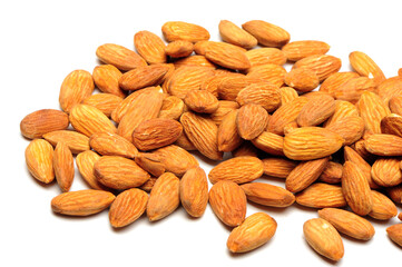 Fototapeta premium apricot kernel isolated on white background