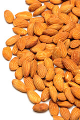 apricot kernel isolated on white background