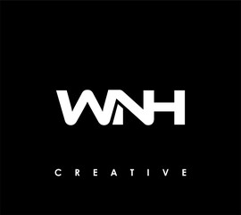 WNH Letter Initial Logo Design Template Vector Illustration