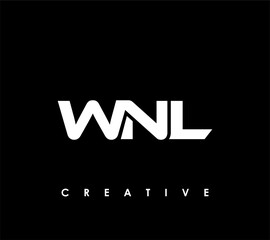 WNL Letter Initial Logo Design Template Vector Illustration