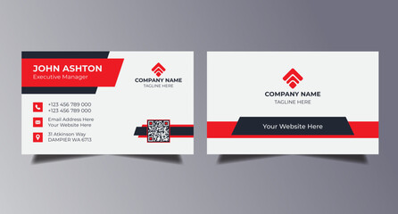 Modern Business Card Creative and Clean Business Card Template.
