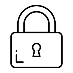 Lock vector icon modern design isolated on white background