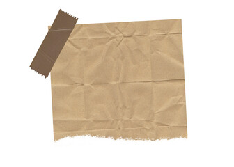 brown note paper with adhesive tape