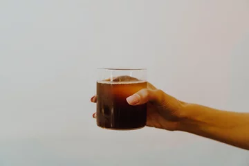 black coffee cold drip in glass © topntp