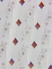Abstract playing card kaleidoscope pattern