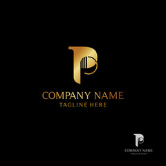 Alphabet letter icon logo PP