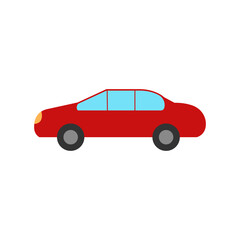 Plakat New Classy Red Car icon - Car Vector