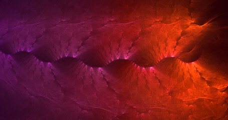 3D rendering abstract multicolor fractal light background