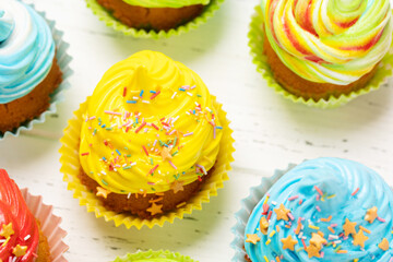 Colorful cupcakes