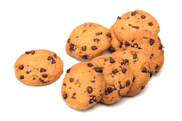 Cookies on a white background