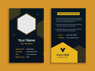 Corporate Employee Id Card Design Template