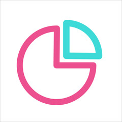 Statistic Chart Icon Two Color