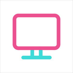 computer icon two color