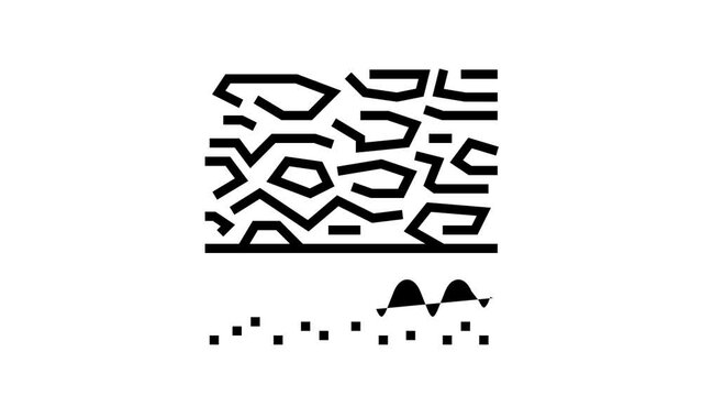 scaly skin line icon animation