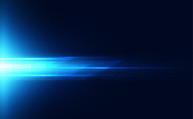Abstract background technology motion speed light blue high speed light effect motion high speed movement Futuristic on hi-tech blue background.
