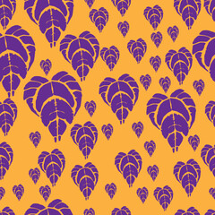 Dead Plant Purple Fabric Pattern Seamless
