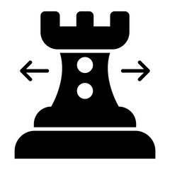 Chess piece vector icon in trendy style isolated on white background