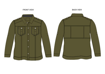 SHIRT ARMY STYLE DESIGN