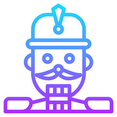 nutcracker gradient line icon