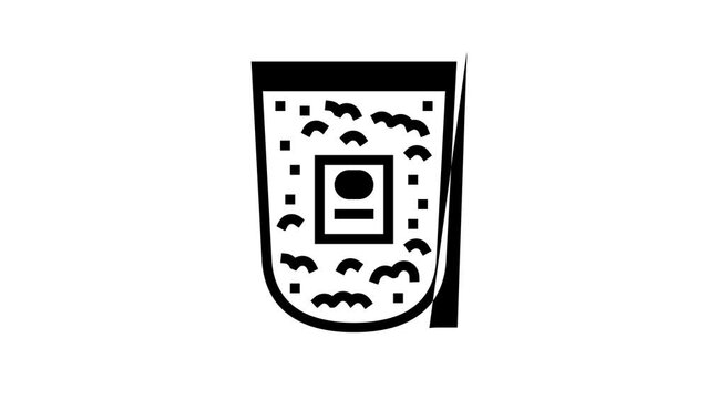 colloidal oatmeal glyph icon animation