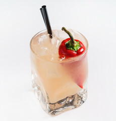 cocktail with hot red pepper
