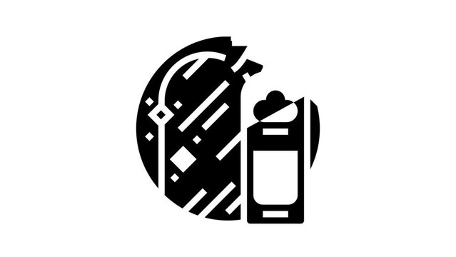 mirror cleaner detergent glyph icon animation