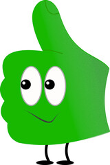 Grüner Daumen freudig