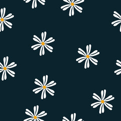 Fototapeta na wymiar Seamless floral vector pattern. Perfect for modern wallpaper, fabric, home decor, and wrapping projects.
