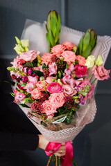 nice bouquet in the hands